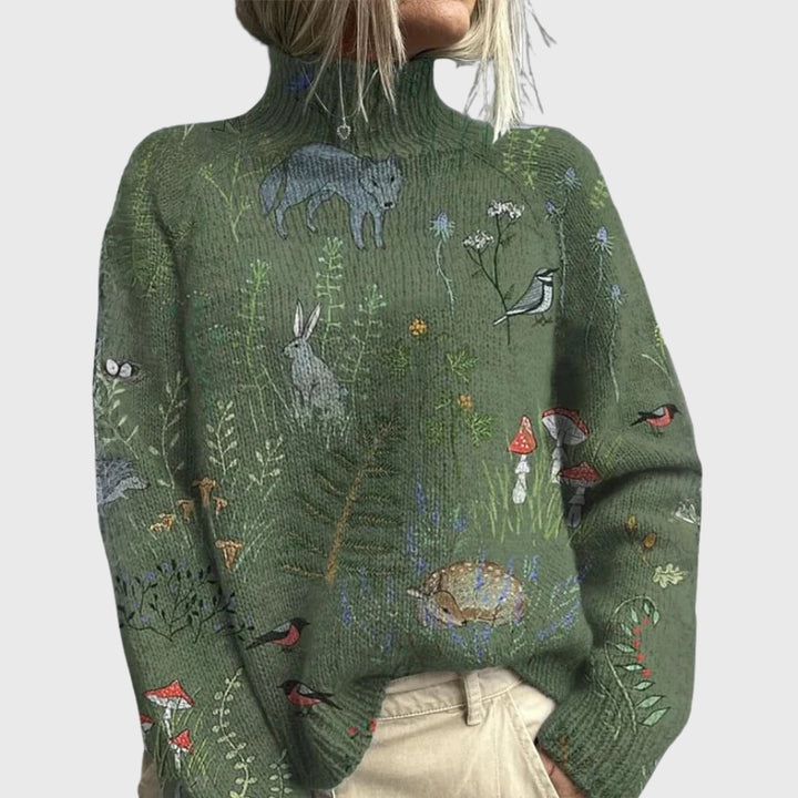 Esmelia | Women's Knit Cozy Warm Turtleneck Sweater — 1