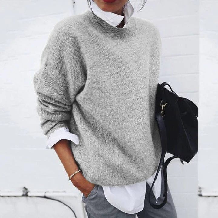Esmise | Women's Soft Cashmere Look Loose Fit Sweater for Cozy Comfort — 2