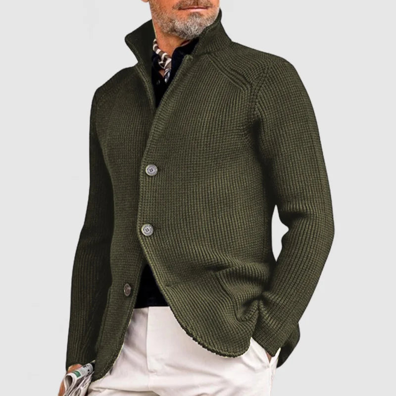 Esmyra | Women's Cozy Knit Button Cardigan — 2