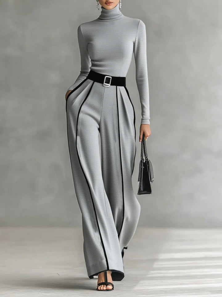 Faelinara | Women's Matching Two-Piece Set — Grey