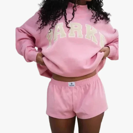 Fayeora | Women's Mock Neck Sweatshirt Varsity Knit Cozy Casual Outfit