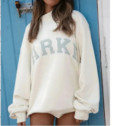 Fayeora | Women's Mock Neck Sweatshirt Varsity Knit Cozy Casual Outfit