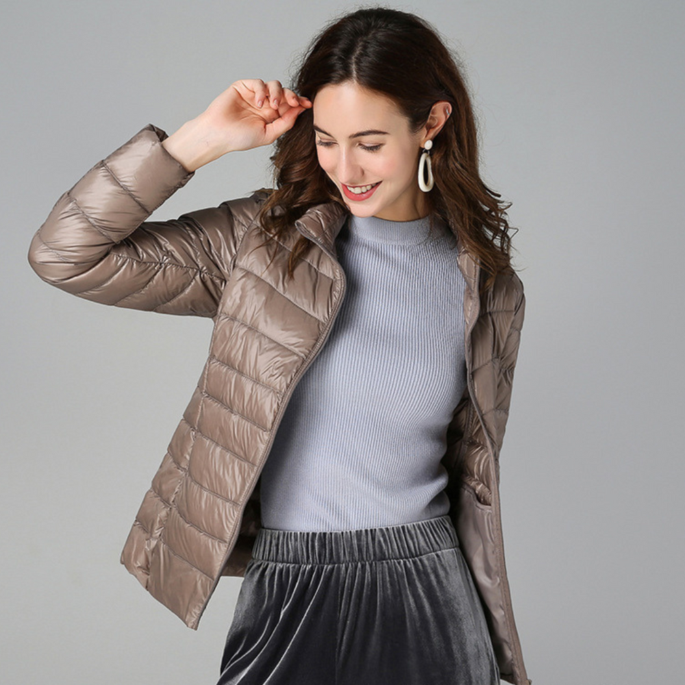 Fencine | Women's Packable Down Jacket – Ultra-Light Puffer Jacket — 2