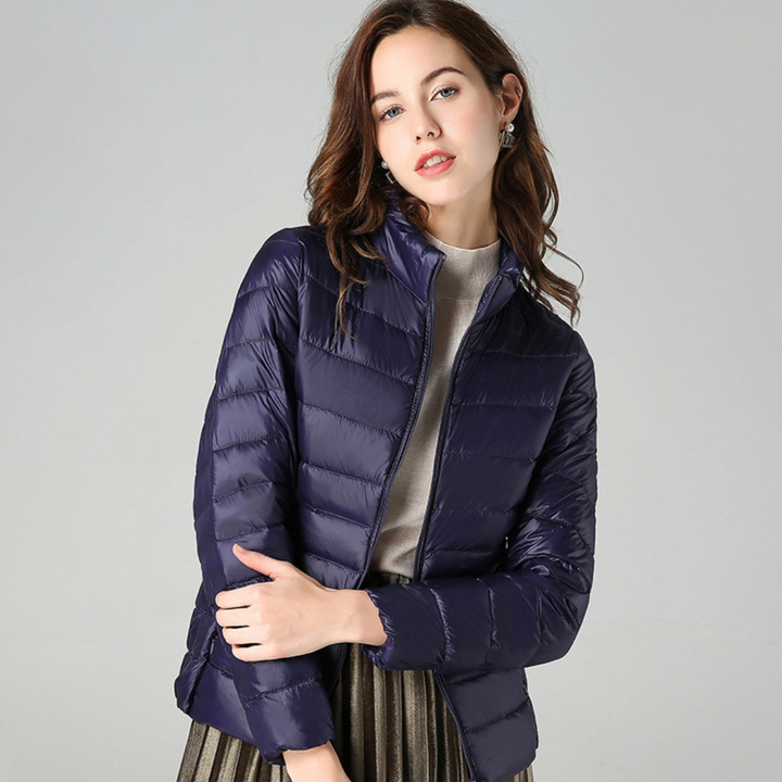 Fencine | Women's Packable Down Jacket – Ultra-Light Puffer Jacket — Navy Blue