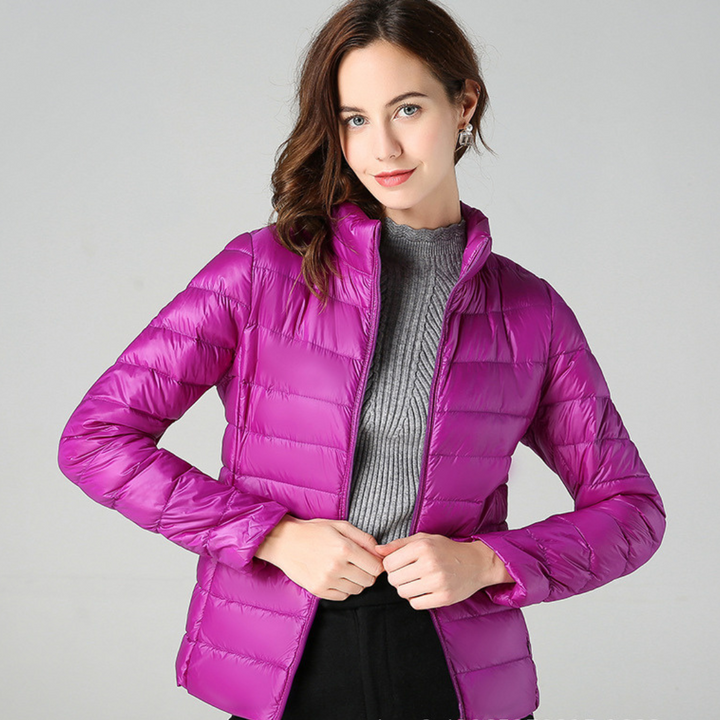 Fencine | Women's Packable Down Jacket – Ultra-Light Puffer Jacket — Purple