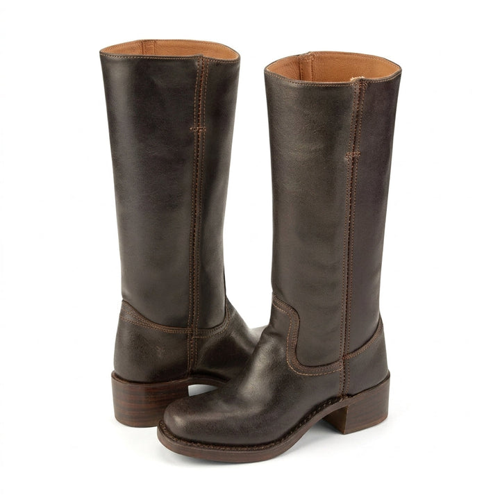 Ferelissa | Women's Knee High Boots — Dark Brown