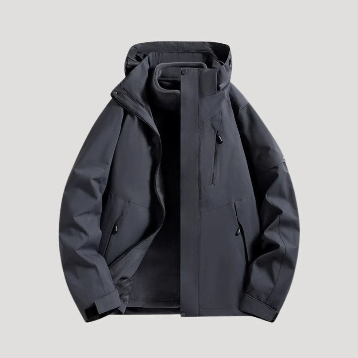 Fioessa | Women's Hooded Zip Front Outdoor Jacket — 1