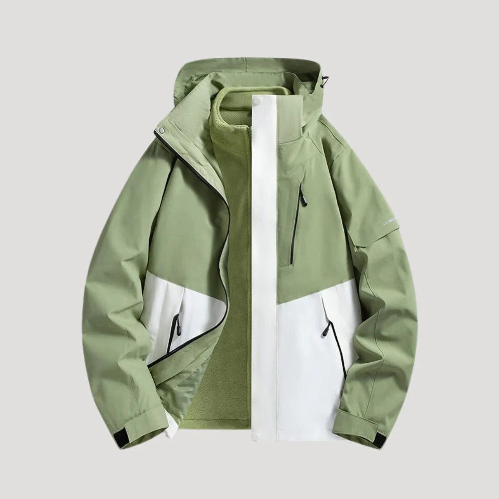 Fioessa | Women's Hooded Zip Front Outdoor Jacket — 2