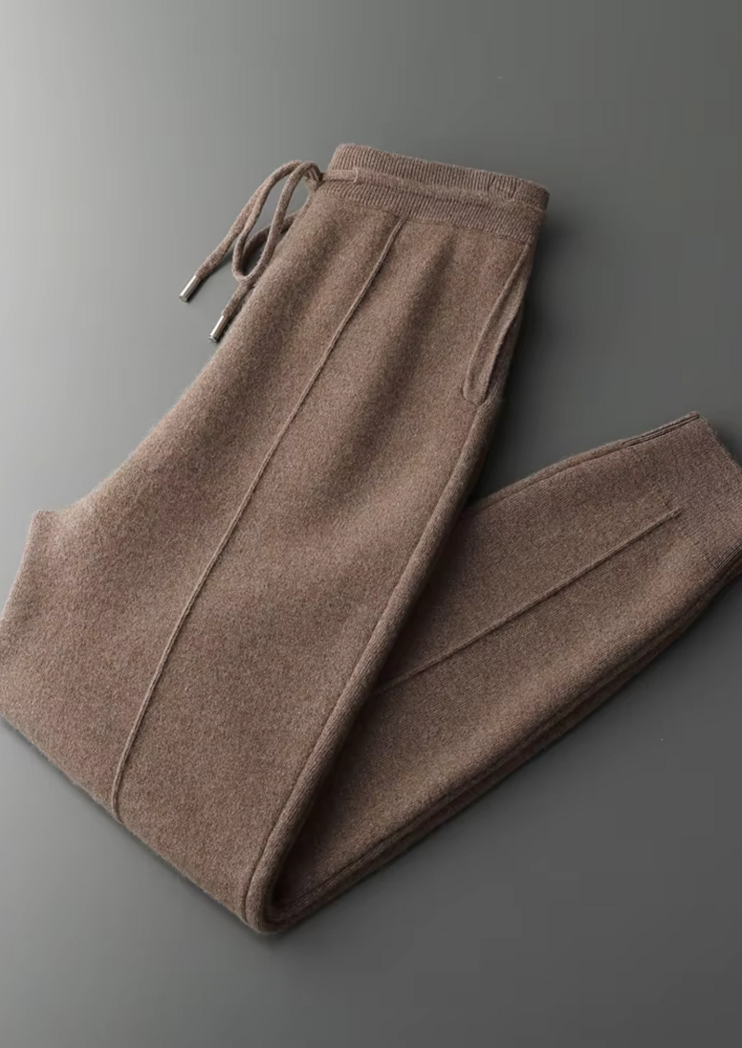 Flornonne | Women's Wide-Leg Tailored Leisure Trousers — Brown