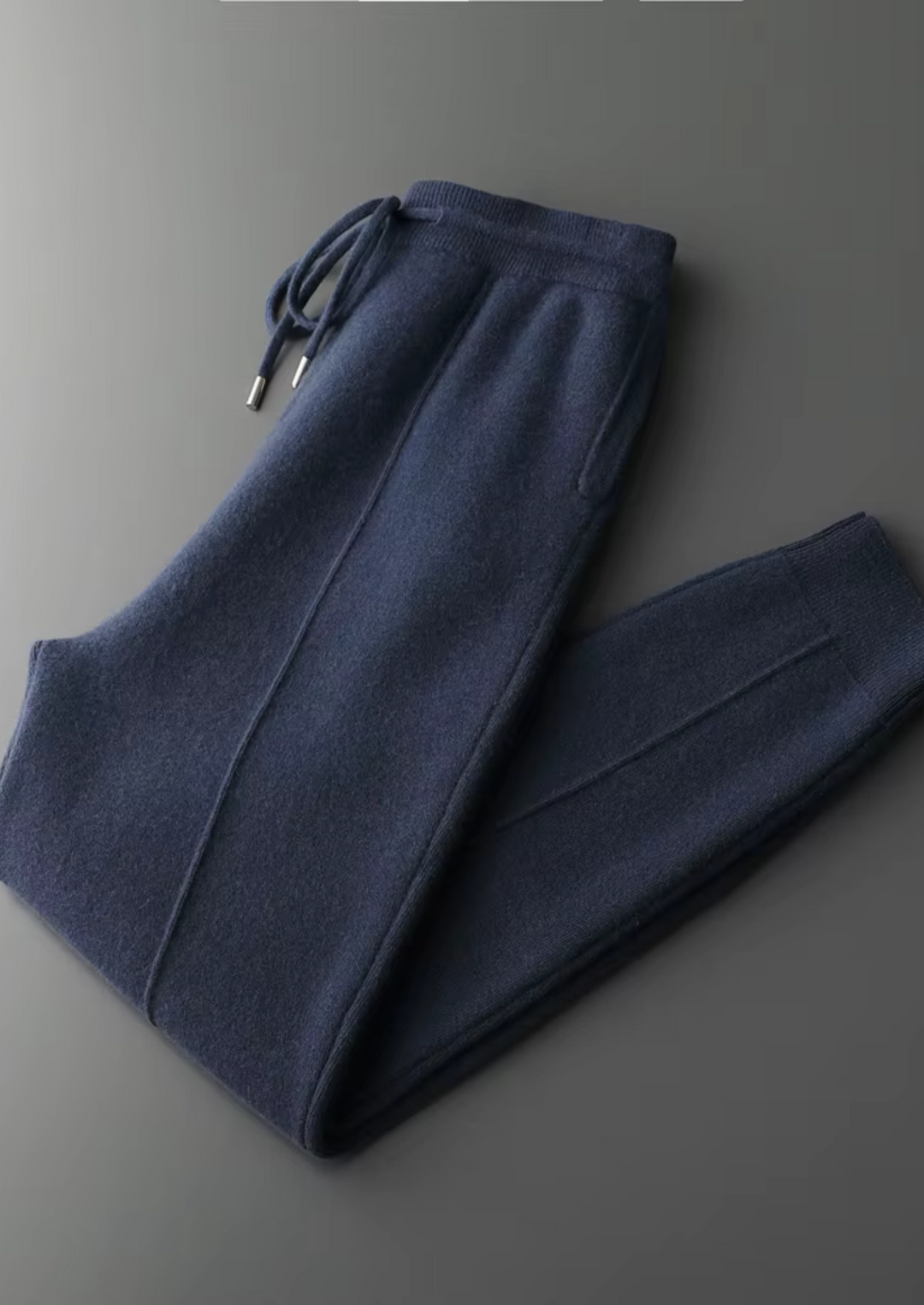 Flornonne | Women's Wide-Leg Tailored Leisure Trousers — Dark Blue