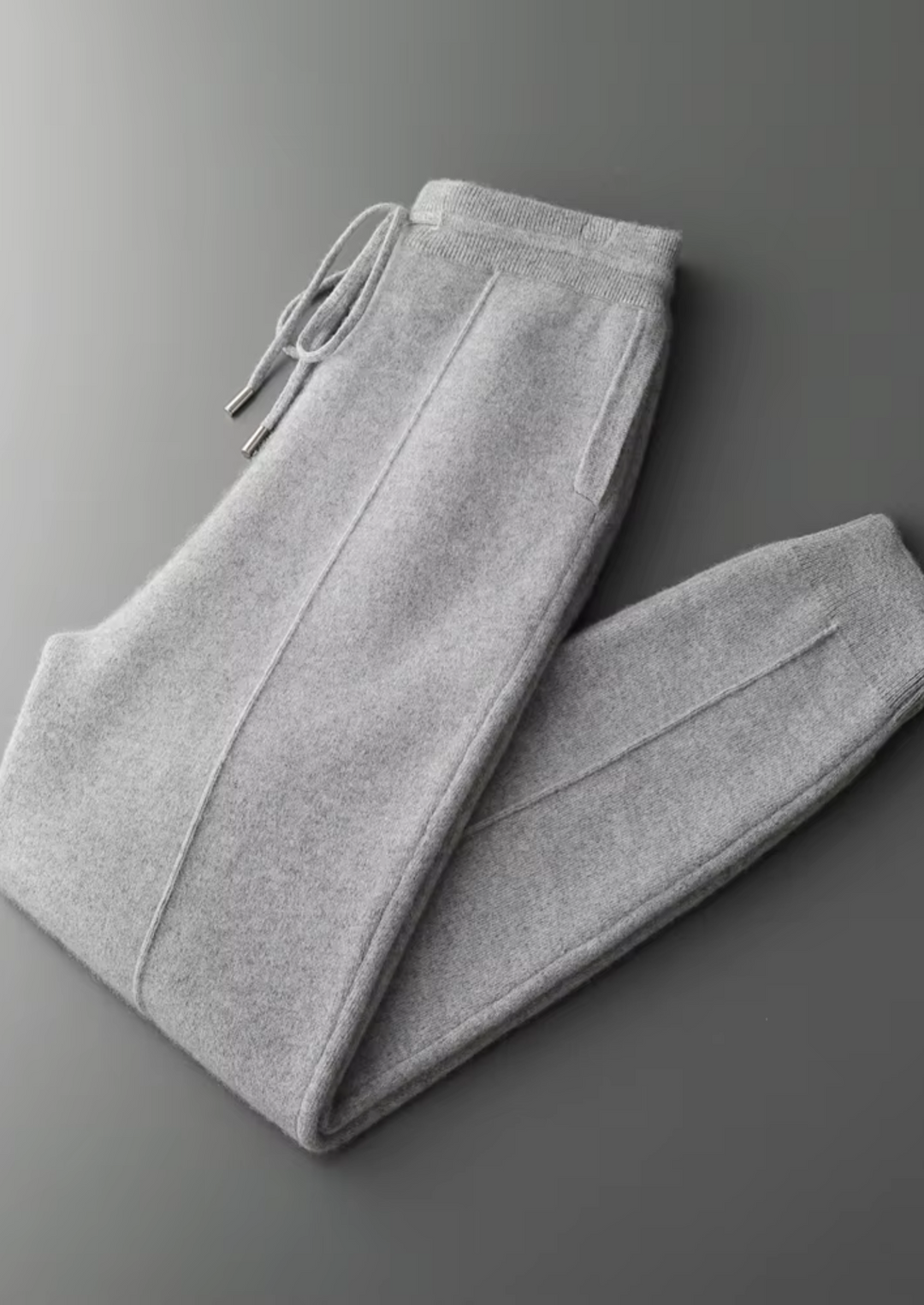 Flornonne | Women's Wide-Leg Tailored Leisure Trousers — Light Gray