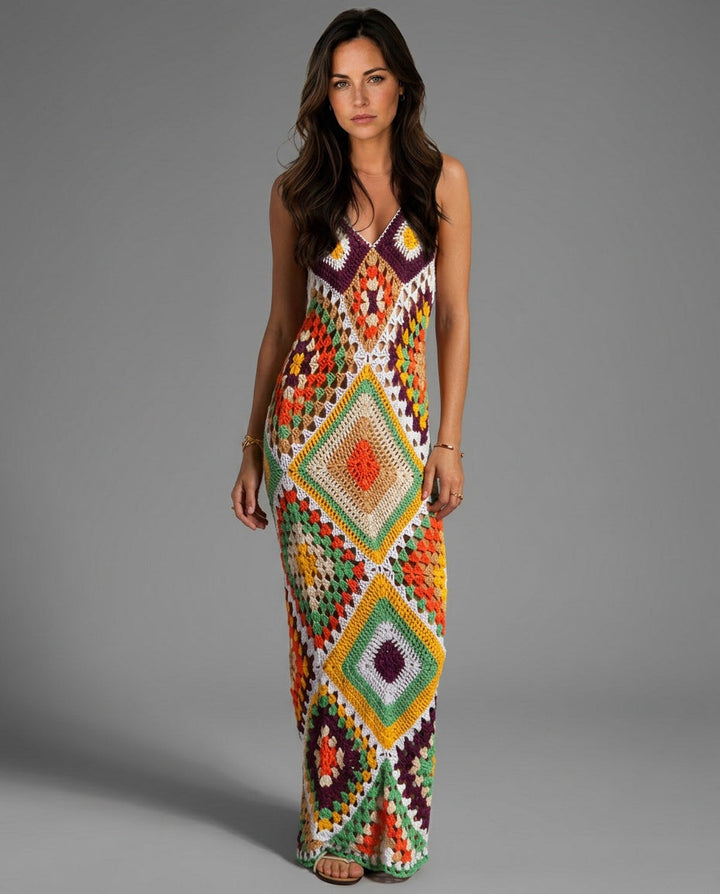 Galiaria — Crochet Cut-Out Slip Maxi
