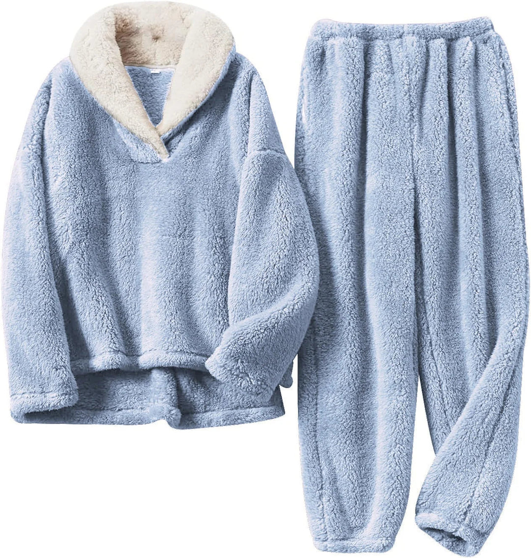 Galindyra | Women's Two-Piece Matching Lounge Set — Blue