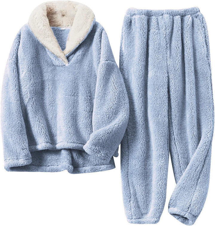 Galindyra | Women's Two-Piece Matching Lounge Set — Blue