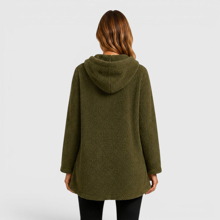 Garnetissa | Women's Casual Stretch Fleece Hoodie Tunic Top — 2