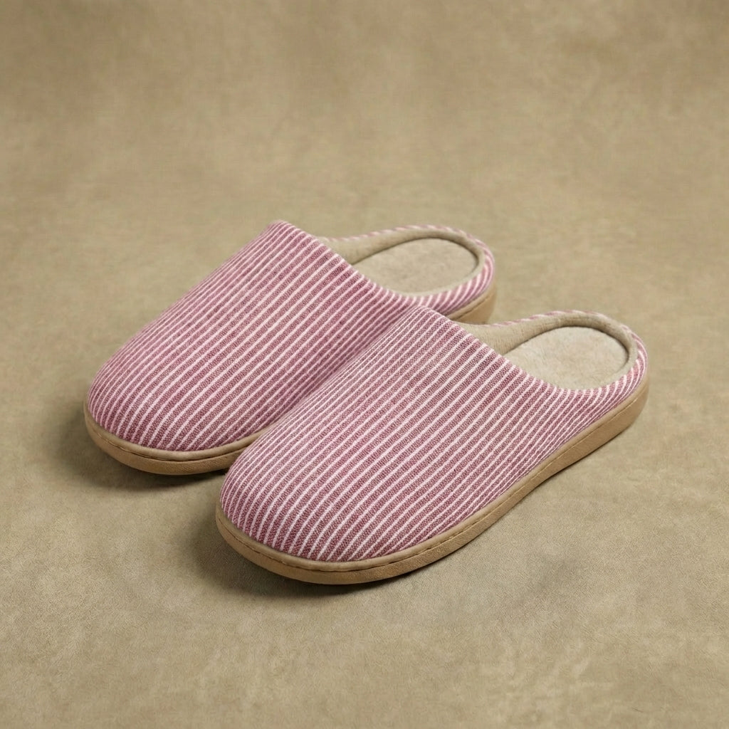 Gwenmara | Women's Casual Stretch Ultra-Soft Cotton House Slippers - Non-Slip Cushioned Eva Foam Slides Top — 2