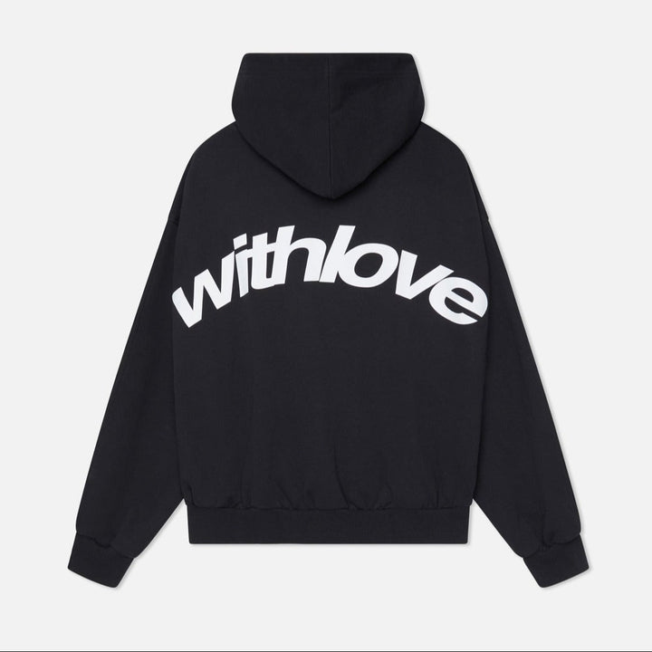 Gwenmise | Women's Button-Up Casual warm Hooded Sweatshirt – Soft && Stylish Hoodie — Black