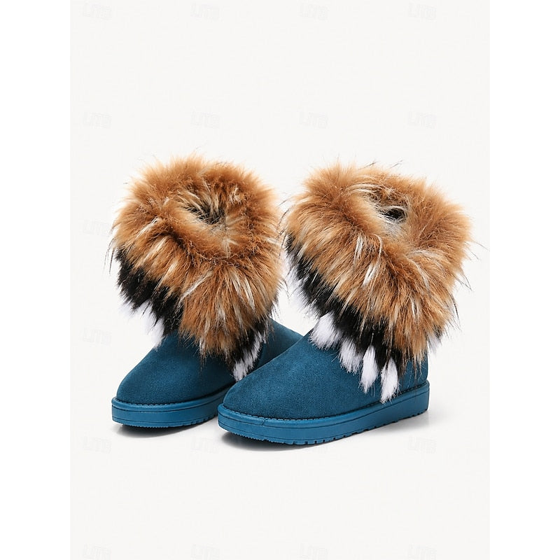 Halcyvara | Women's Waterproof Snow Boots — Blue
