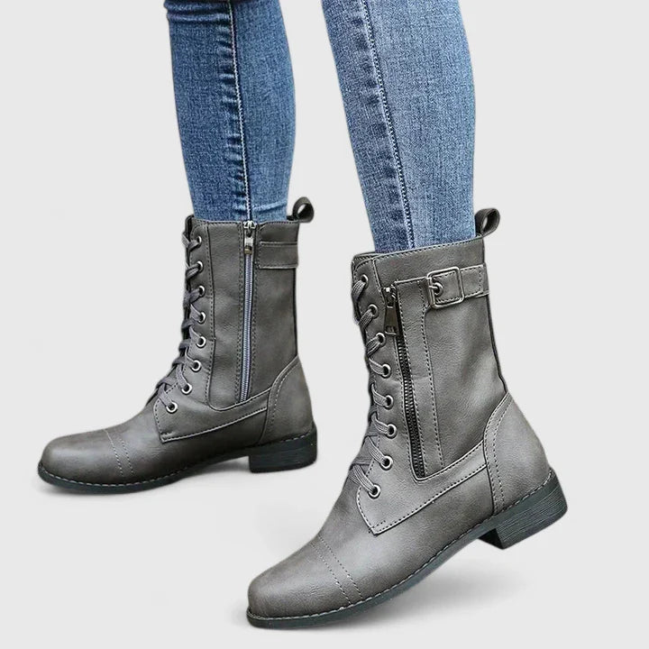 Halethea | Women's Premium And Supportive Orthopedic Boots — Gray