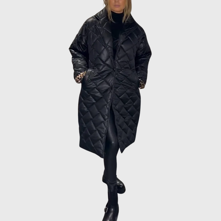 Halewynn | Women's Casual Stretch Reversible quilted coat Tops — 1