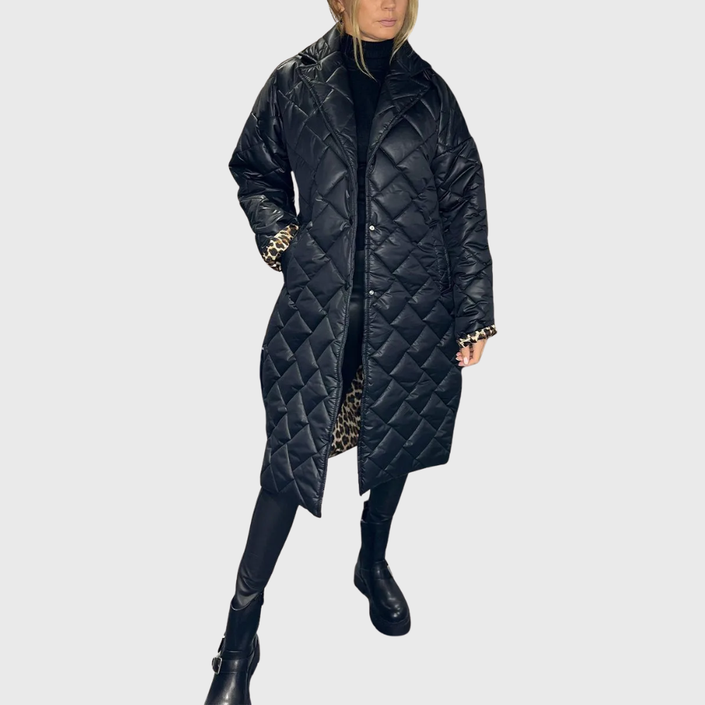 Halewynn | Women's Casual Stretch Reversible quilted coat Tops — 2