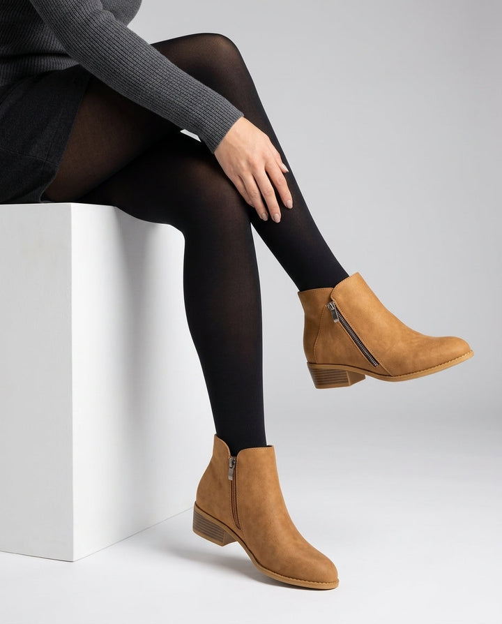 Hesperyra | Women's Block Heel Ankle Boots — 1