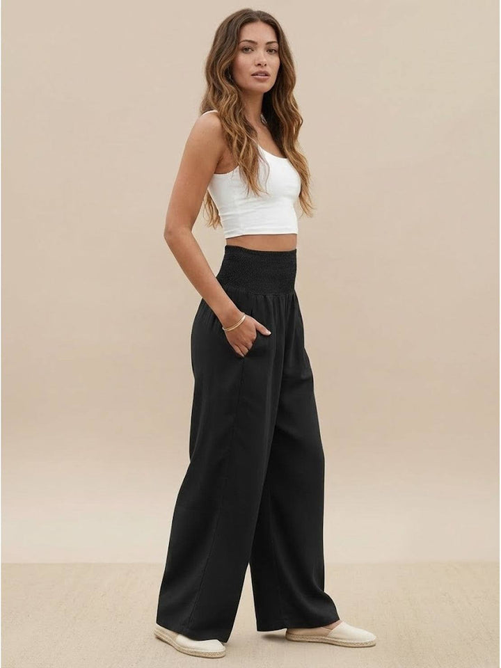 Daily wear wide leg pants shown on a plain background.
