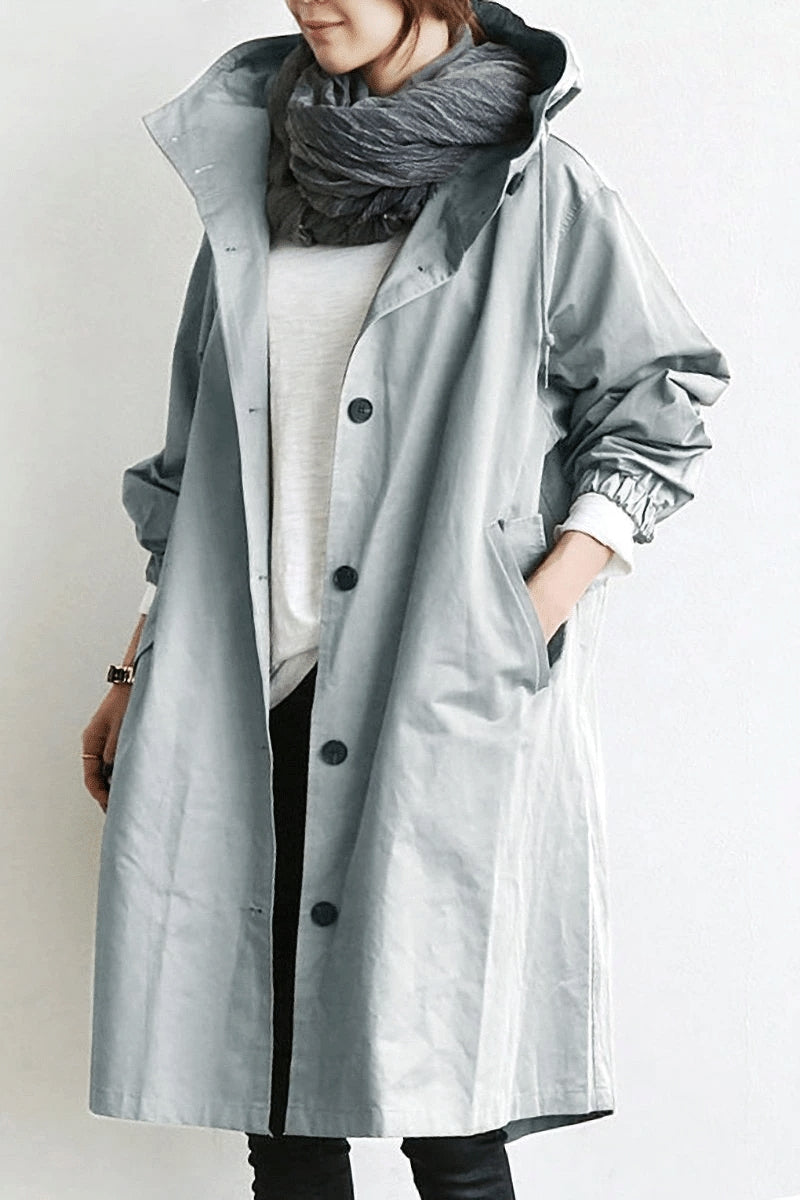 Holliel | Women's Lightweight Waterproof Windbreaker for All-Day Comfort Jacket — Gray