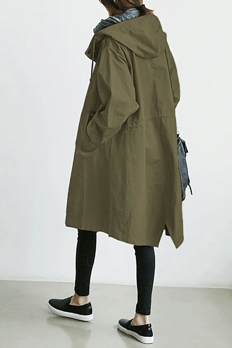Holliel | Women's Lightweight Waterproof Windbreaker for All-Day Comfort Jacket — Olive Green