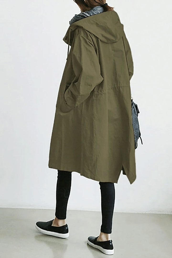 Holliel | Women's Lightweight Waterproof Windbreaker for All-Day Comfort Jacket — Olive Green