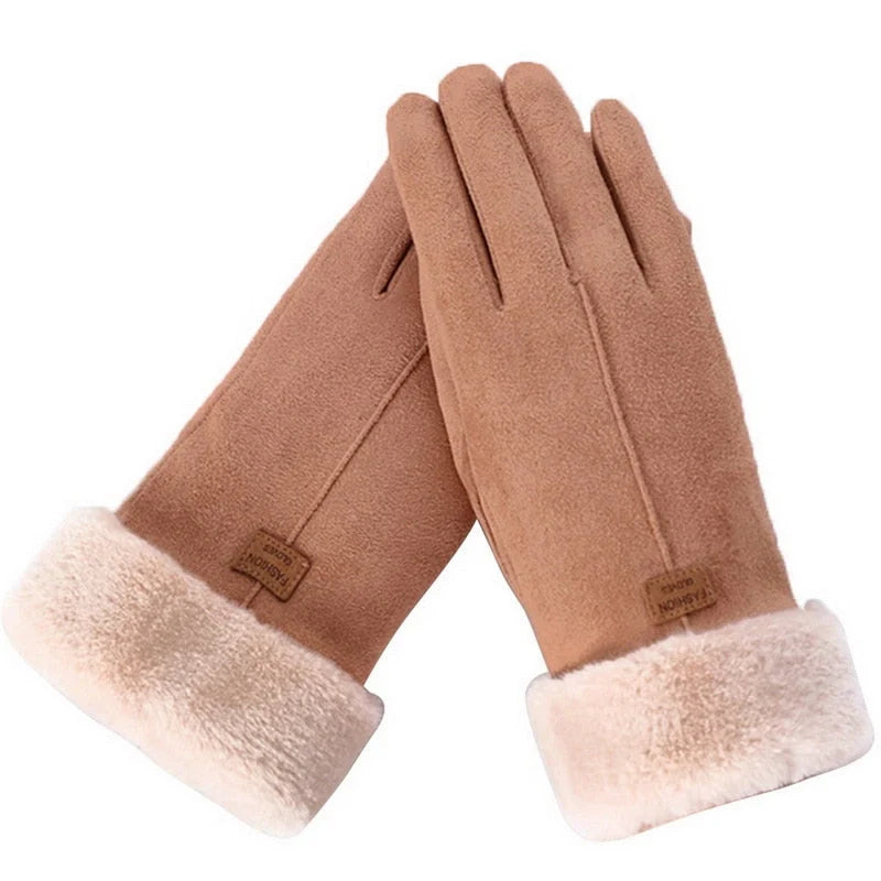 Jorveletta | Women's Casual Stretch Fleece Lined warm Top — Brown