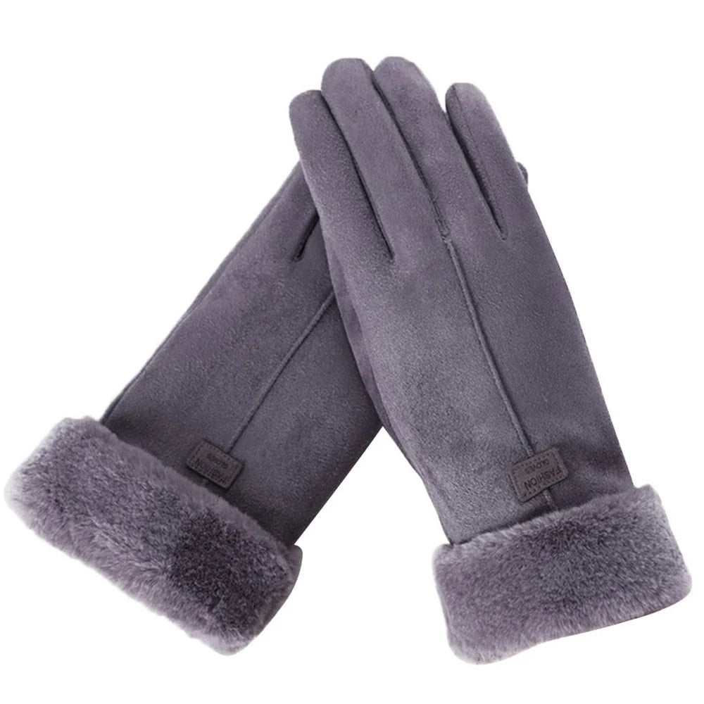 Jorveletta | Women's Casual Stretch Fleece Lined warm Top — Gray