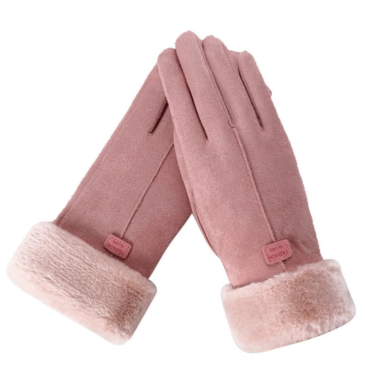 Jorveletta | Women's Casual Stretch Fleece Lined warm Top — Pink
