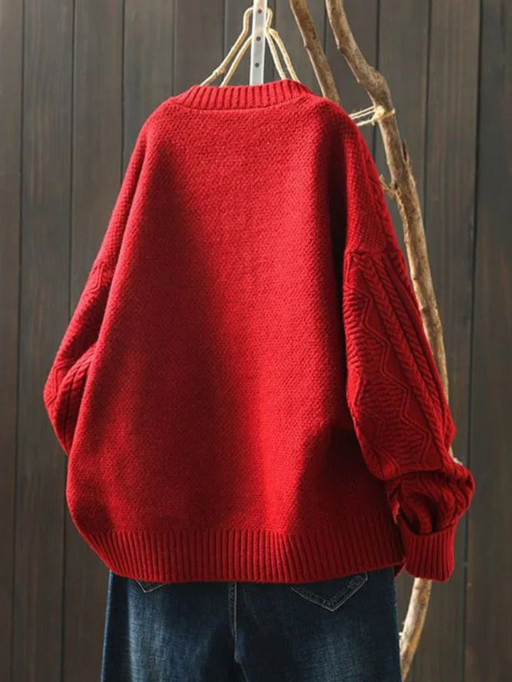 Junia | Women's Knit Cozy CABLE CARDIGAN Sweaters — 3