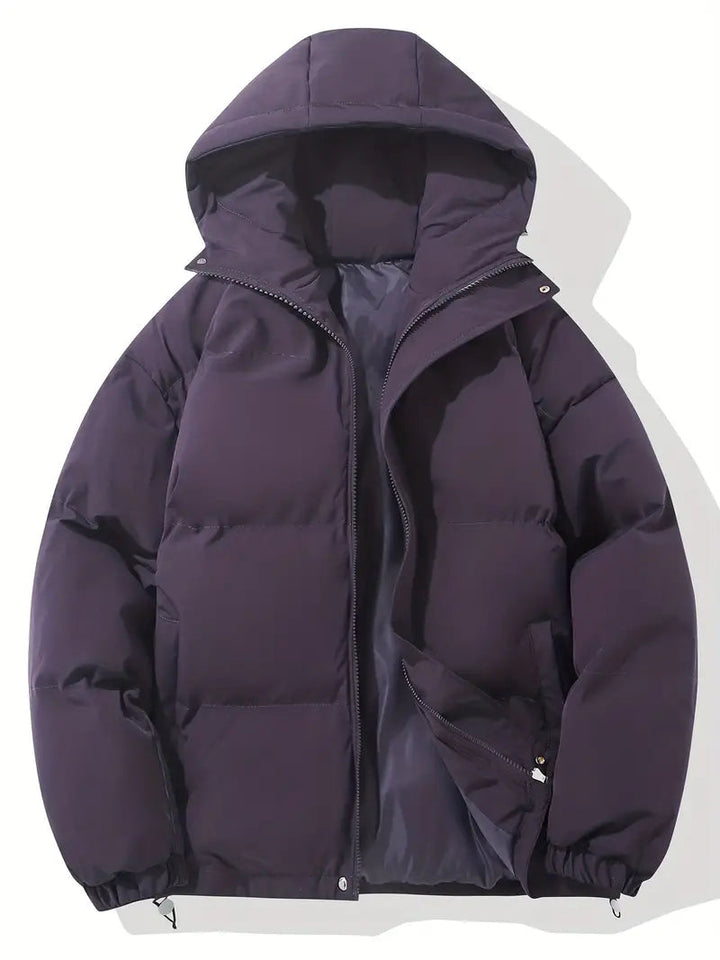 Junostine | Women's Puffer Jacket Zip Front Hooded Weatherproof Winter Outdoor