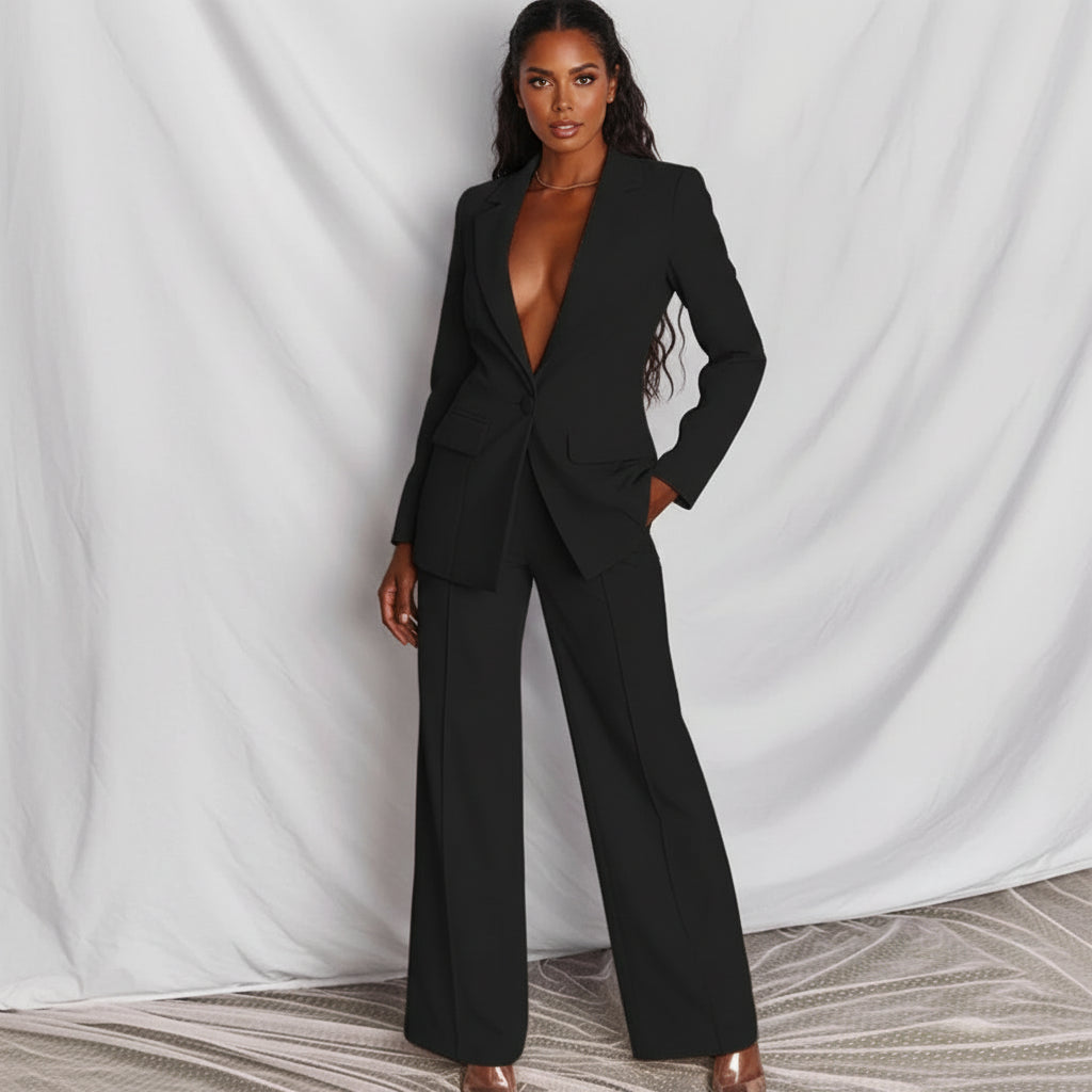 Kaliita | Blazer & Wide-Leg Trouser Two-Piece Set