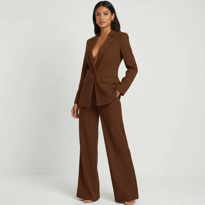 Kaliita | Blazer & Wide-Leg Trouser Two-Piece Set