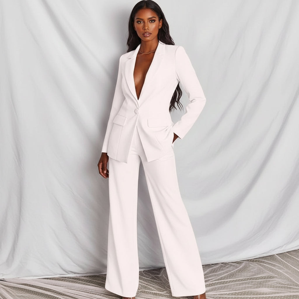 Kaliita | Blazer & Wide-Leg Trouser Two-Piece Set
