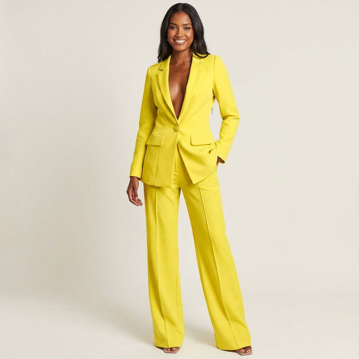 Kaliita | Blazer & Wide-Leg Trouser Two-Piece Set