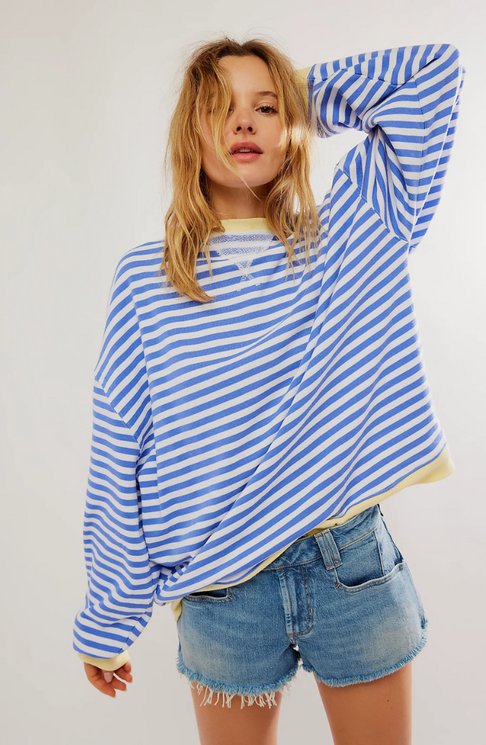 Kesiina | Women's Knit Cozy Striped Oversized Sweater for — 2