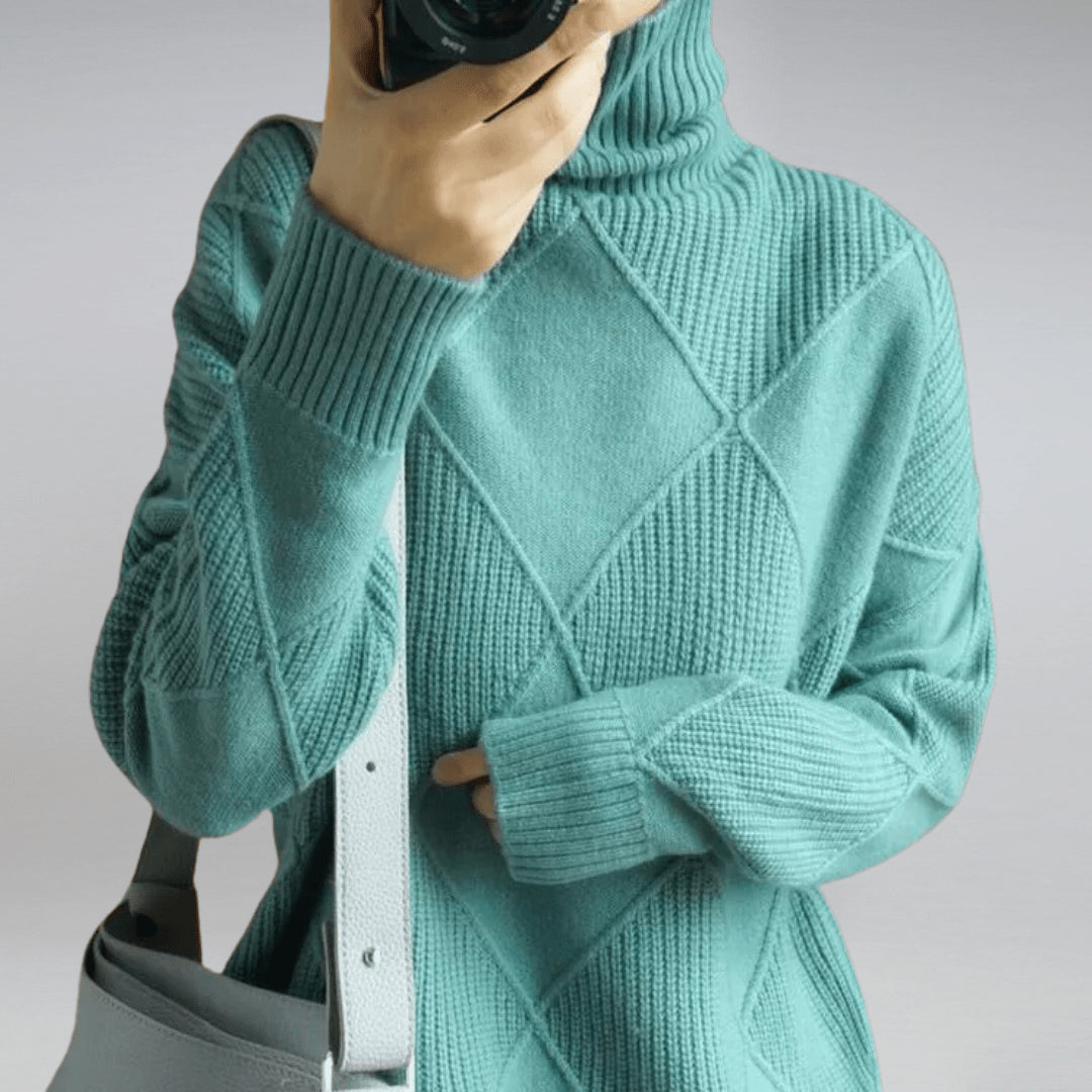 Laellia | Women's Knit Cozy Soft Turtleneck Sweater — Turkey