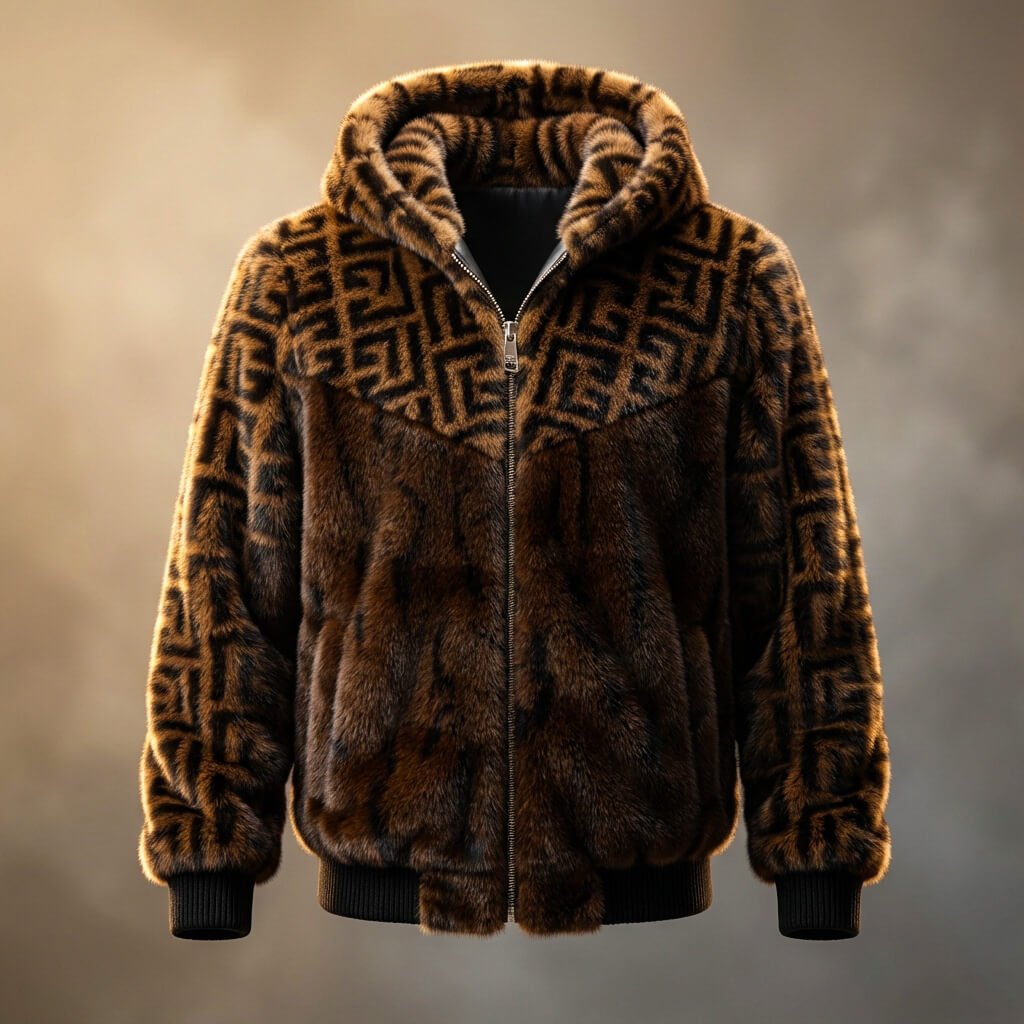 Lioraria | Women's Hooded Plush Fur Full-Zip Jacket