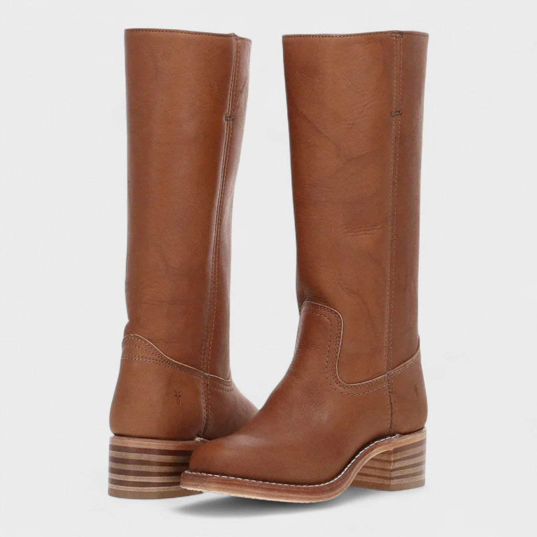 Liorynn | Women's Classic Cowboy Boots — Brown