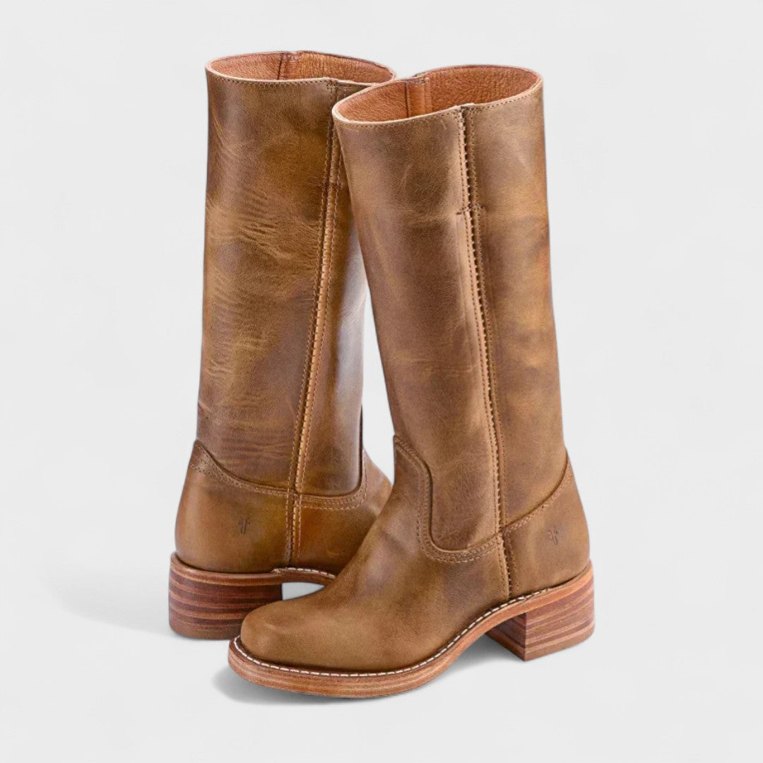 Liorynn | Women's Classic Cowboy Boots — Light Brown