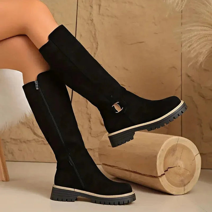 Livbelle | Women's Knee High Boots Buckle Everyday Wear