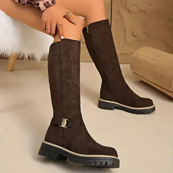 Livbelle | Women's Knee High Boots Buckle Everyday Wear