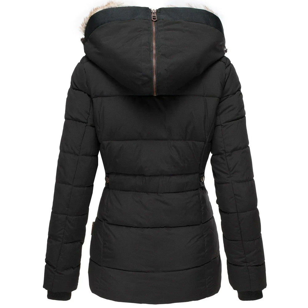 Lumietta | Women's Mid Length Coat – Fleece Lined Weather Resistant Jacket — 2