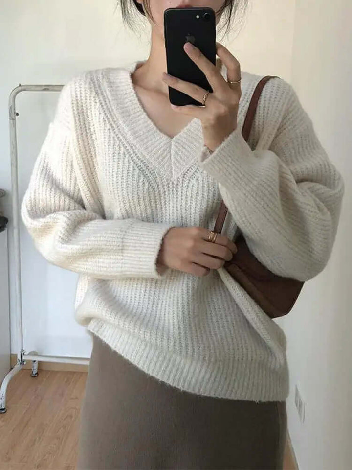 Lunanthe | Women's Cozy Oversized Chunky Knit Sweater — 1