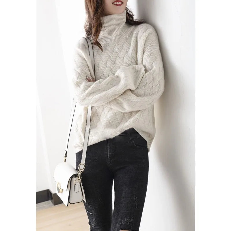 Lyramora | Women's Knit Cozy Luxury Sweater — 2