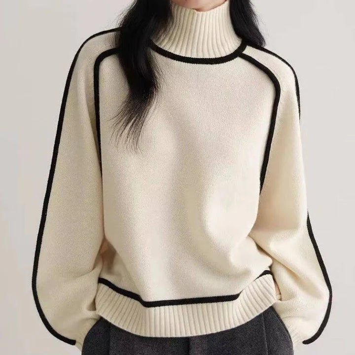 Maeria | Women's Turtleneck Sweater Cashmere Layering